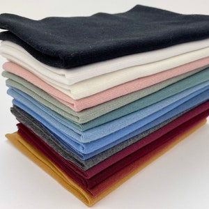 Punhos premium em algodão e elastano - STANDARD 100 by OEKO-TEX® - Várias cores