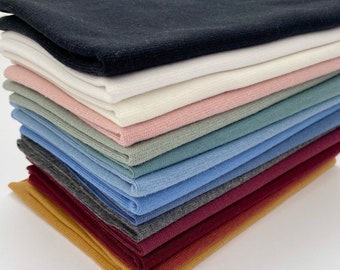 Premium manchetten van katoen en elastaan - STANDARD 100 van OEKO-TEX® - Diverse kleuren