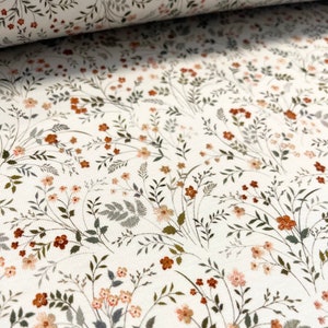 High-quality jersey made of cotton and elastane, wildflower meadow jersey - Oeko-Tex Standard 100 certified.