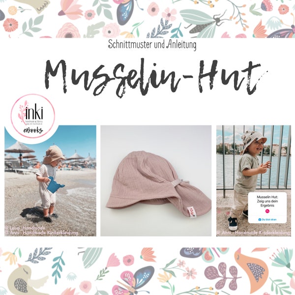 MUSLIN HAT I Sewing pattern and sewing instructions I Digital product I Light and airy! The perfect companion for warm days.