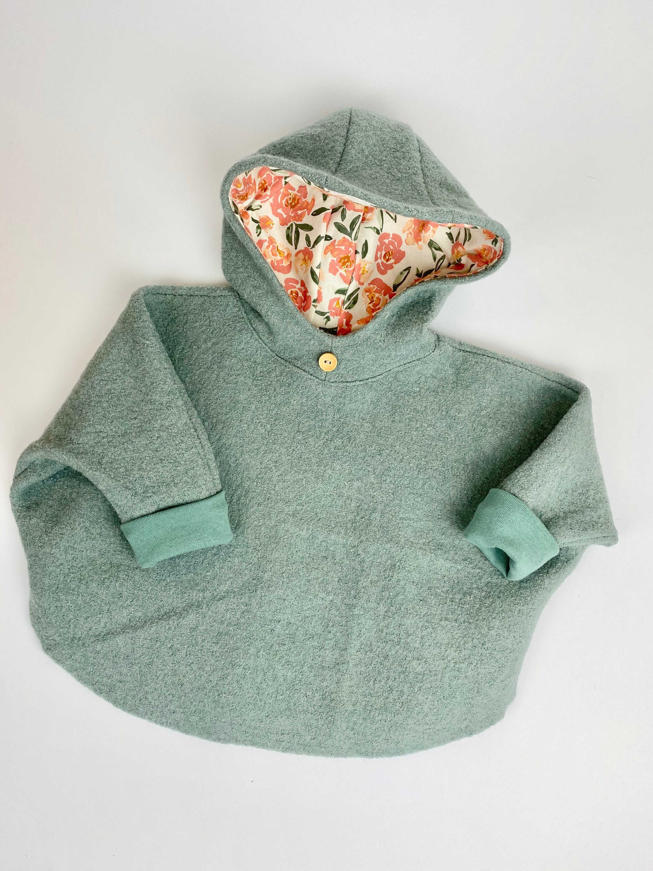 Poncho de lana para caminar hecho de lana 100% virgen Colores deseados Walk y Jersey Perfecto para primavera y otoño Ropa Ropa unisex para niños Ponchos 