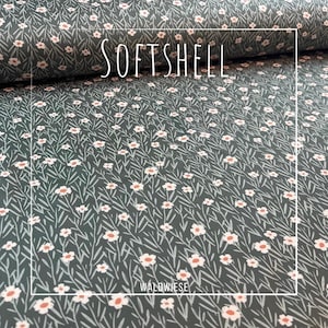 Forest Meadow - Premium Eco SOFTSHELL, zachte binnenkant - De perfecte stof voor regenachtige dagen, gemaakt van gerecycled polyester in Standard 100 van Oeko-Tex®