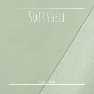 Dusty Mint - Premium SOFTSHELL innen weich - Der perfekte Stoff für Regentage aus recyceltem Polyester in Standard 100 by Oeko-Tex®