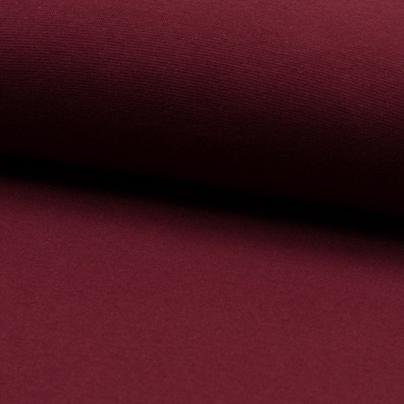 Premium Bündchen aus  Baumwolle und Elastan - STANDARD 100 by OEKO-TEX® - Bordeaux