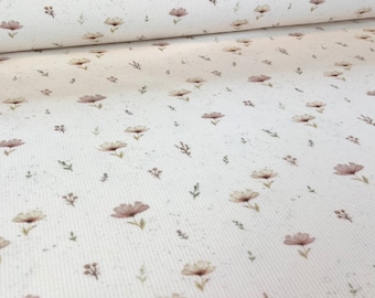 Boho Flower - Premium Rib Jersey - Standard 100 by OEKO-TEX®