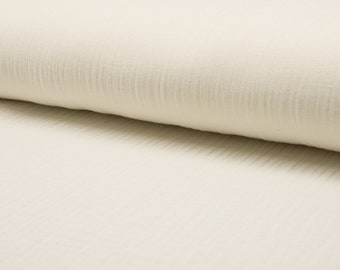 Mussola di Cotone - Garza Doppia - Ecru, STANDARD 100 by OEKO-TEX®