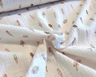 Premium muslin ice cream, Ice Baby - STANDARD 100 by OEKO-TEX® - Double gauze made from 100% cotton