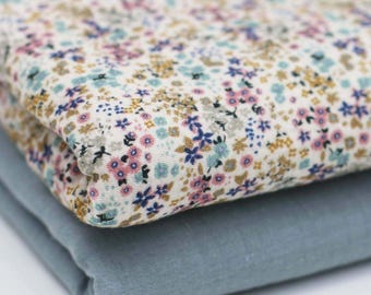 MUSSELIN Boho Mini Flowers - Standard 100 by OEKO-TEX® - Double Gauze made of 100% Cotton