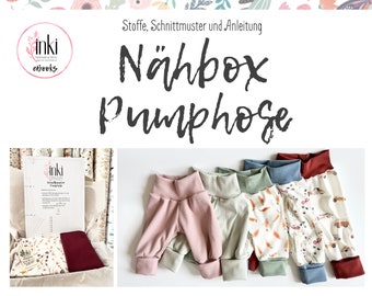 DIY Nähbox Pumphose von Inki - Handmade I  Schnittmuster und Nähanleitung I Alles was du brauchst Stoffe, Schnittmuster und Anleitung