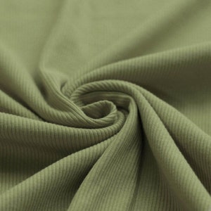 Uni Rib Jersey - Olive / Green - STANDARD 100 by OEKO-TEX®