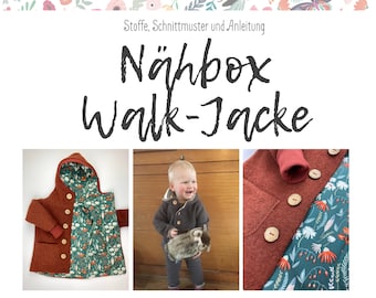 DIY Nähbox Merino Walkjacke I  Schnittmuster und Nähanleitung I Alles was du brauchst Stoffe, Schnittmuster und Anleitung