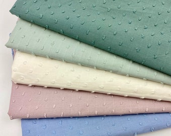 Cotton Dobby -STANDARD 100 by OEKO-TEX® - Different colours