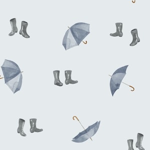 Rainy Weather Blue - Premium Eco SOFTSHELL soft inside - The perfect fabric for rainy days made from recycled polyester