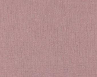 Mousseline de coton - double gaze - vieux rose, STANDARD 100 by OEKO-TEX®