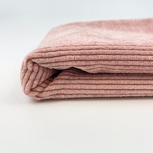 Washed Corduroy - Rosé - Soft and warm! The perfect combination of jersey and corduroy. STANDARD 100 by OEKO-TEX®