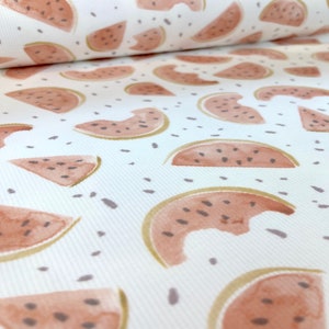 Watermelon - Premium Rib Jersey - Standard 100 by OEKO-TEX®
