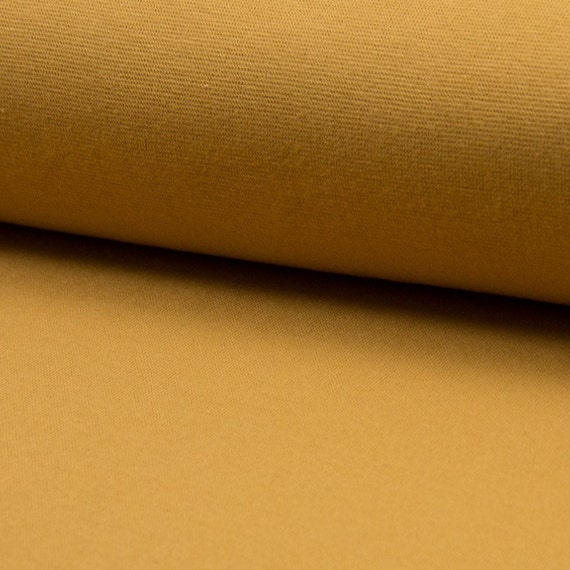 Premium Bündchen aus  Baumwolle und Elastan - STANDARD 100 by OEKO-TEX® - Ocker
