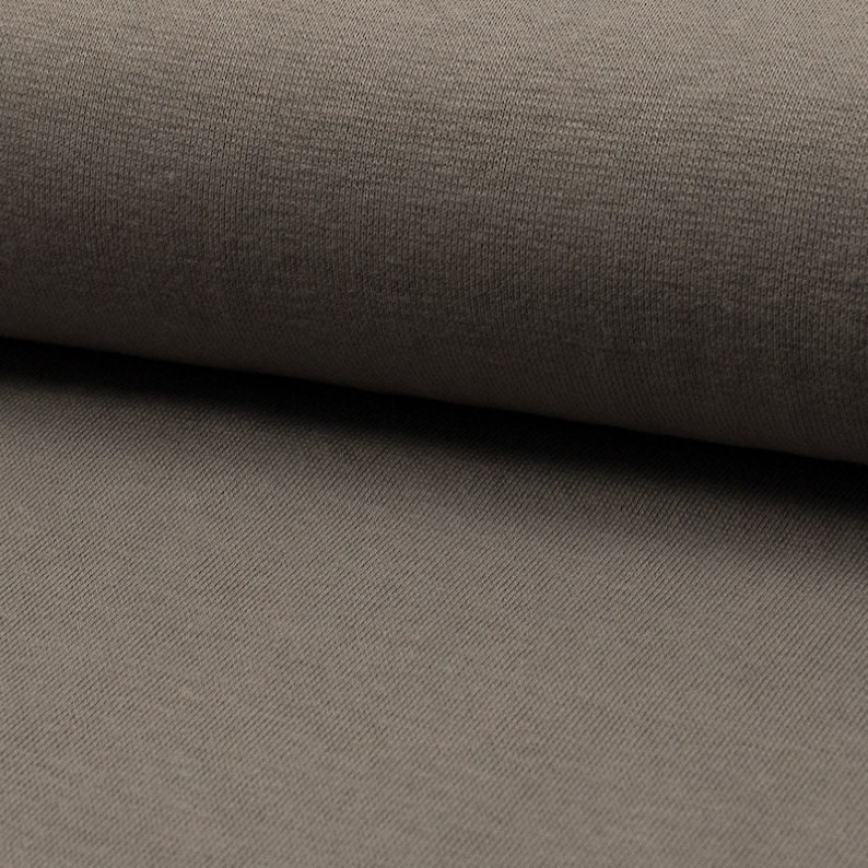 Premium cuffs made of cotton and elastane - STANDARD 100 by OEKO-TEX® - Taupe image 1