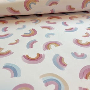 Rainbow Pink - Premium Eco SOFTSHELL soft inside - The perfect fabric for rainy days made from recycled polyester in Standard 100 by Oeko-Tex®