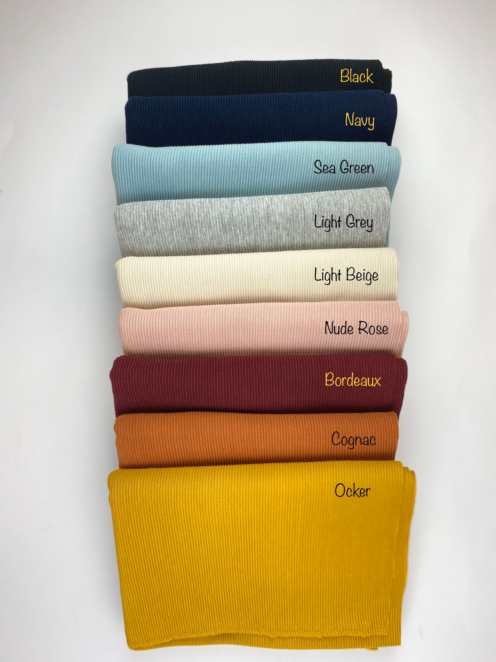 Ottoman Rib Jersey Different Colors E.b. for Stylish Etsy