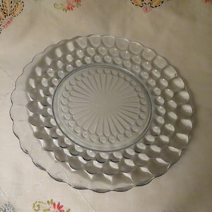 Anchor Hocking Blue Bubble Dinner Plate 9.5 inches