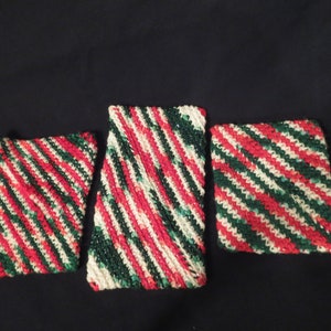 Set of 3 Christmas Pot holders or Hot Pads