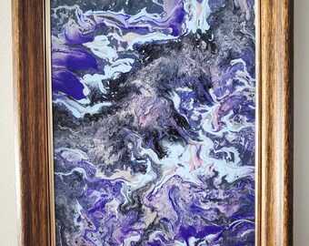 Up-Cycled Galaxy-Inspired Pour Painting