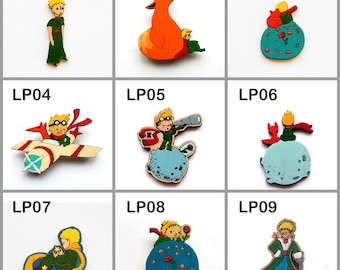 星の王子さまの木製ブローチ - Etsy 日本