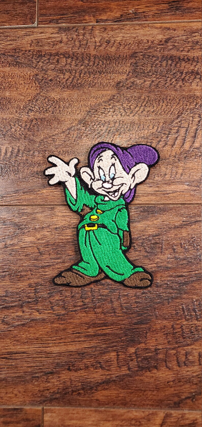 Snow White Embroidered Dopey Inspired Iron On Patch