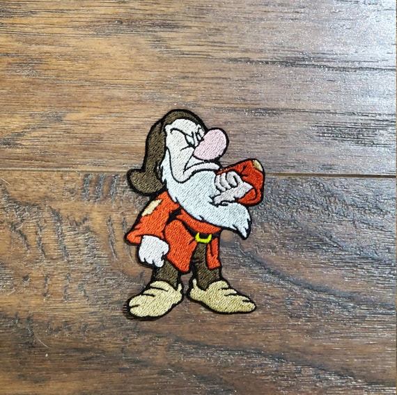 Snow White Embroidered Dopey Inspired Iron On Patch