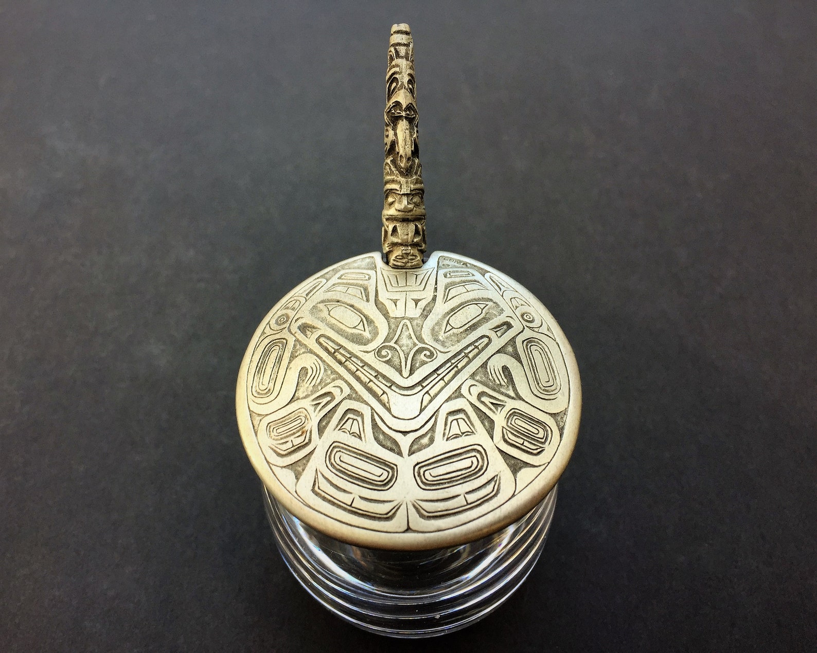 Condiment Pot & Spoon Boma Pewter Etain Fin Canada NW Pacific Etsy