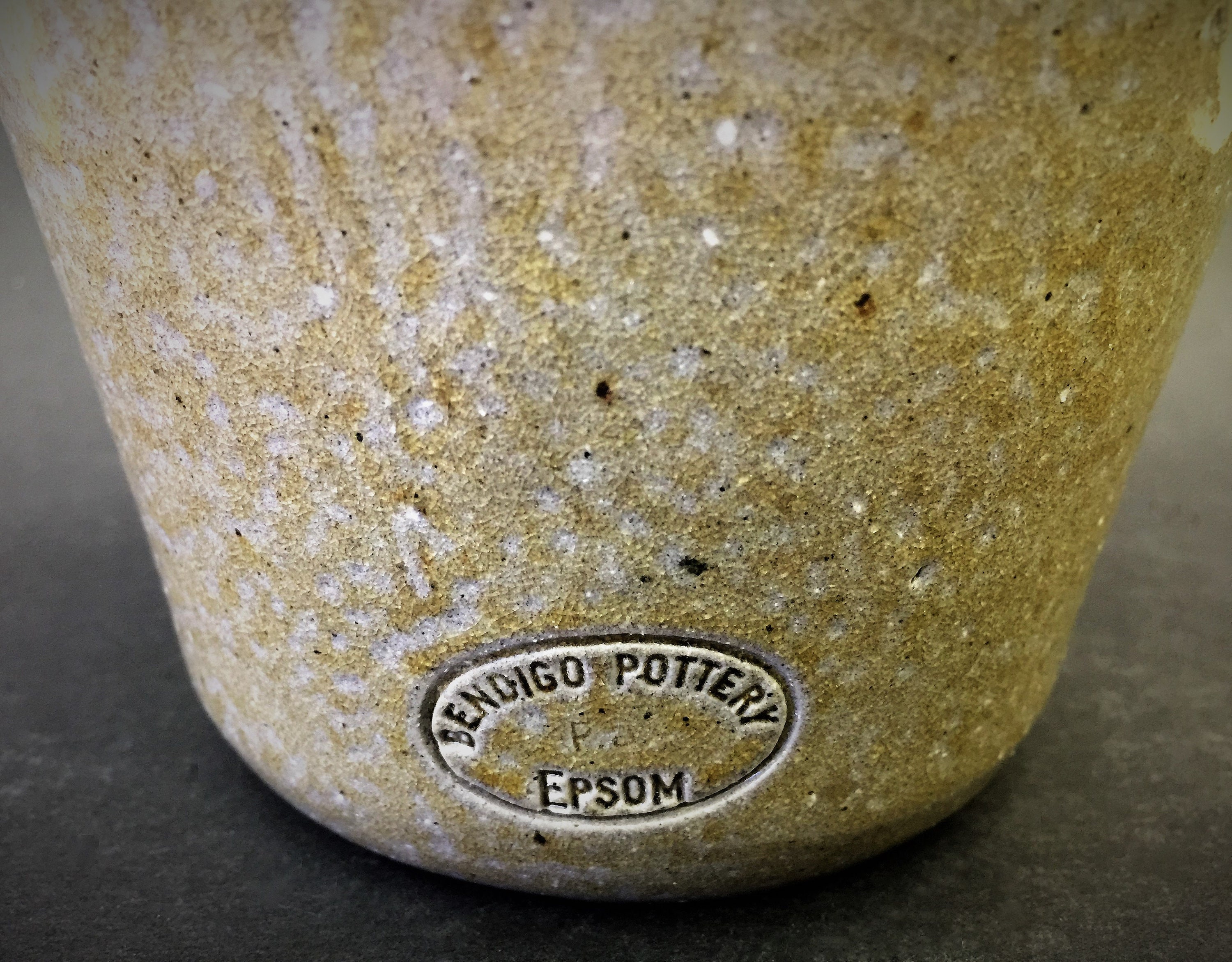 Vintage Jug Jar Bendigo Pottery Epsom Stoneware Salt Glaze Etsy