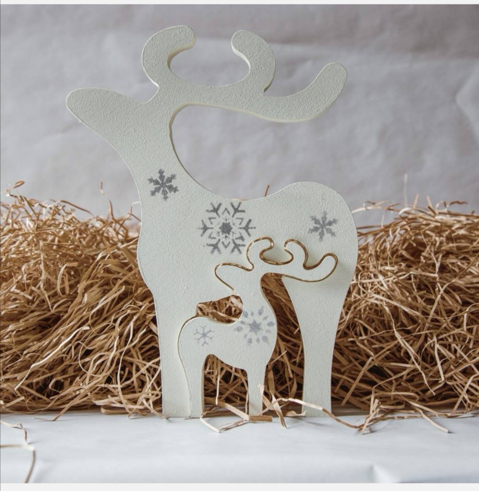 Reindeer Free Standing Reindeer Christmas Decorations  Etsy New Zealand