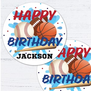 Editable Sports Pool Birthday Party Centerpieces Instant Template Download Kids Sports Swimming Party, Basketball, Football, Baseball