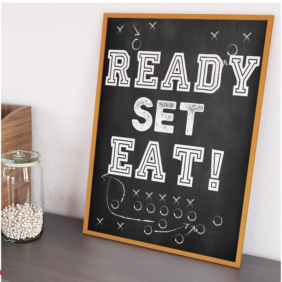 Editable Football Party Signs, Instant Template Download Edit, Print