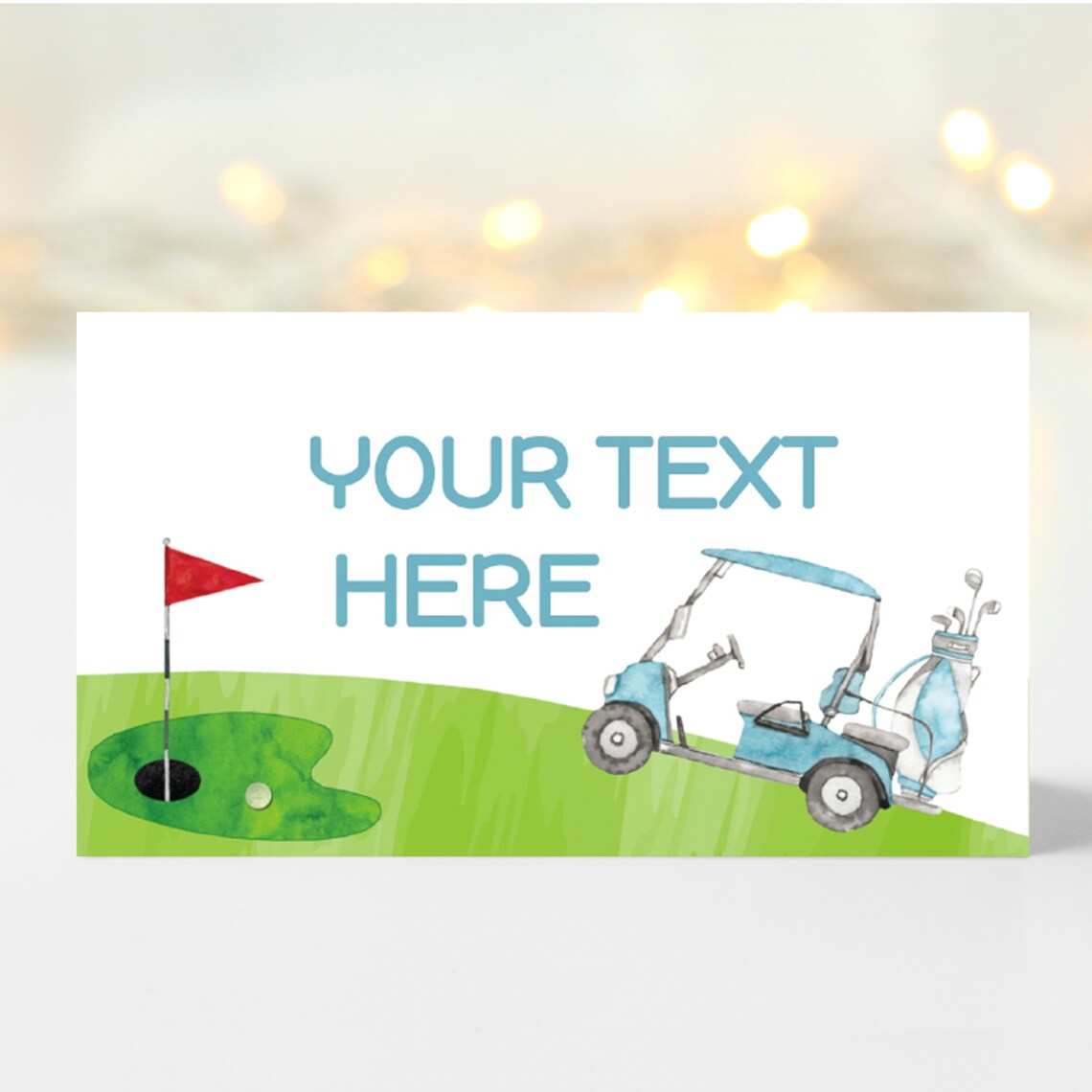 Printable Golf Party Food Table Labels, Editable Golf Birthday Food ...