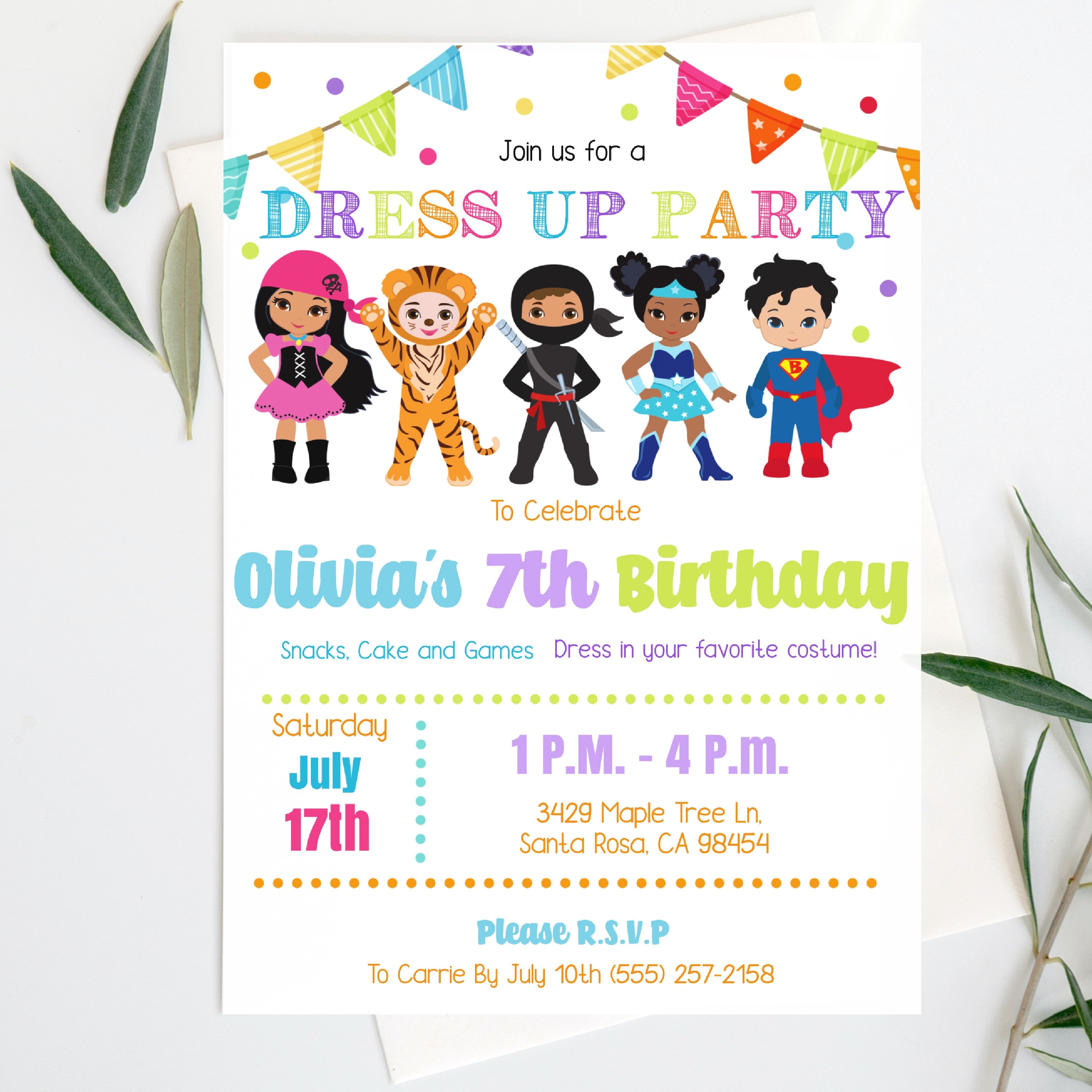 Costume party invitation discount