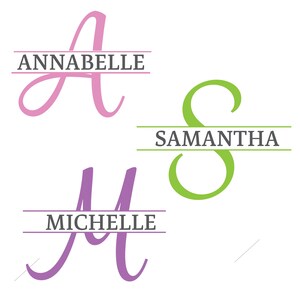 Letras de monograma divididas personalizables, archivos PNG de alta resolución, alfabeto de la A a la Z para manualidades con máquina de corte, archivos de corte de marcos de letras del alfabeto