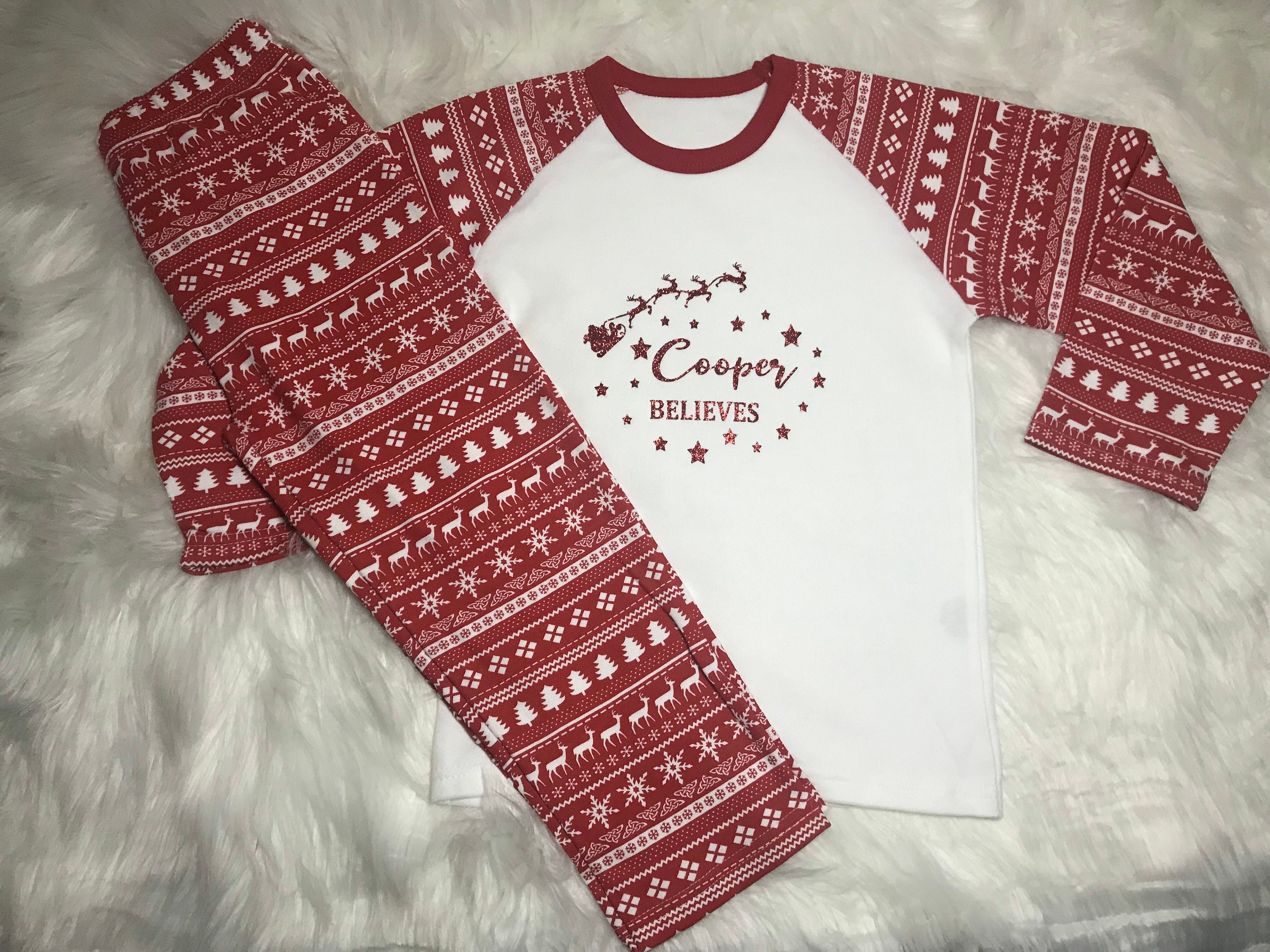 Personalised Christmas Pyjamas Etsy
