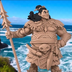 DND mini : Human Exemplar Iconic Hero from Bite The Bullet (May, 2025) - 3D printed 8k resin DnD minis (male, female, any)