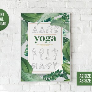 Yoga Poster | Yoga Print | Yoga Wall Art | Yoga Art | Yoga Gift