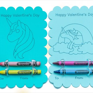 Coloring Card Kids Crayon Holder Dinosaurs Unicorns Sealife Princess ...