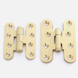 2Pack Decorative Butterfly Solid Brass Cabinet Hinges Kitchen Cupboard  Folding Butt Hinges