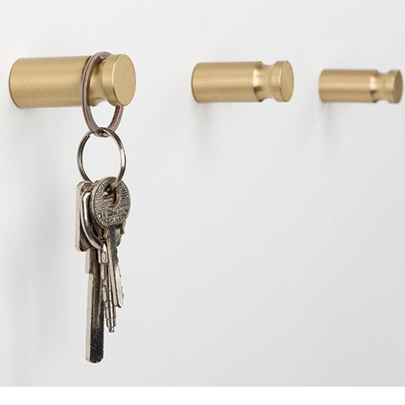 Brass Hook Porch Nordic Modern Metal Wall Hangings Single Hook Etsy