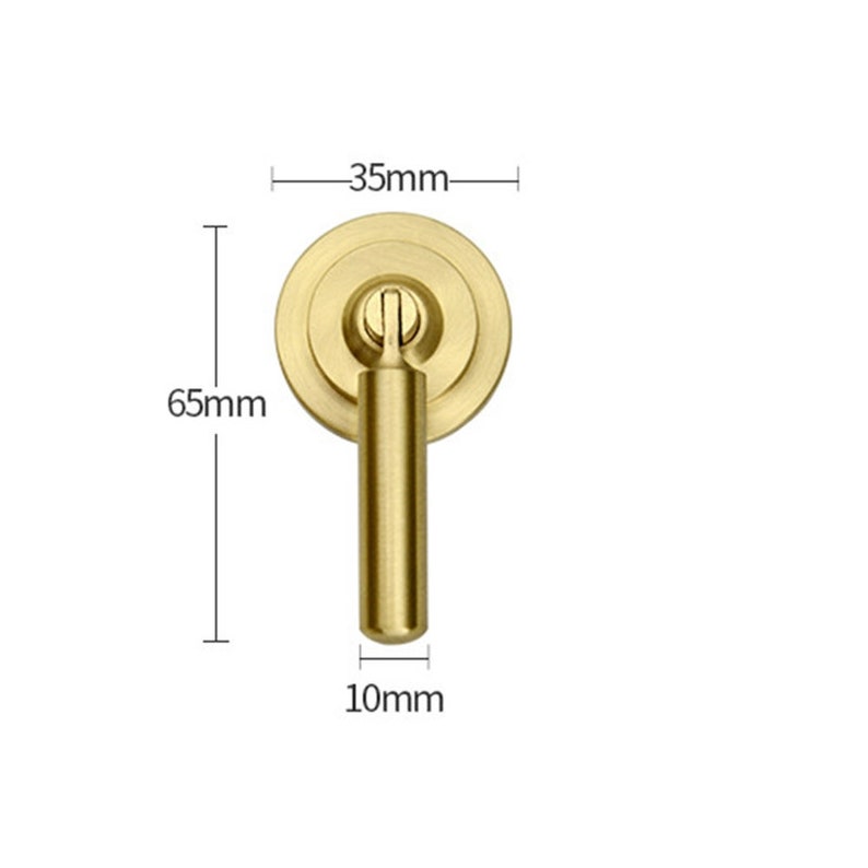Solid Brass Kitchen Handles and Pulls Gold Drawer Etsy