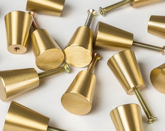 Minimalism Brushed brass kitchen cabinet knobs drawer dresser cupboard furniture knobs pulls