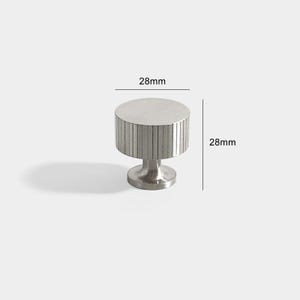 Brushed Nickel Cabinet Knobs Drawer Pulls: Modern Brass Kitchen Cupboard Handles Knob:28x28mm