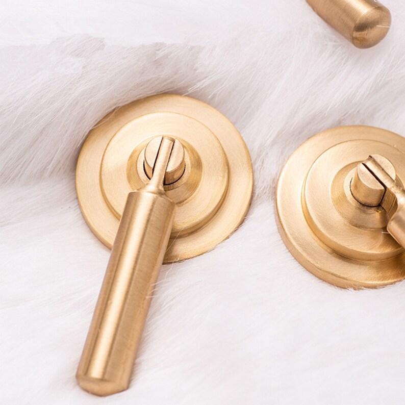 Solid Brass Kitchen Handles and Pulls Gold Drawer Etsy