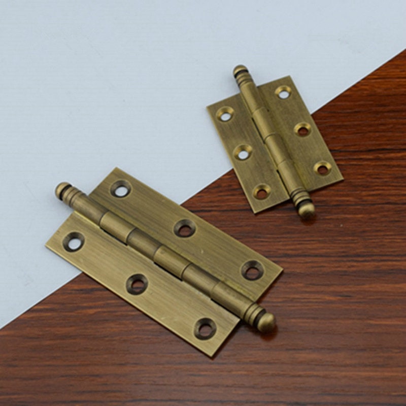 2Pack Antique Brass Decorative Hinges Kitchen Cupboard Etsy