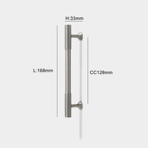 Brushed Nickel Cabinet Knobs Drawer Pulls: Modern Brass Kitchen Cupboard Handles HoleCC128mm